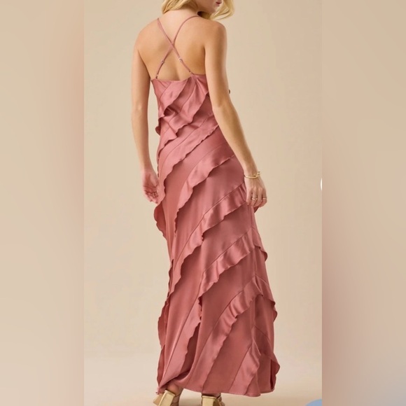 NWT Altar’d State Addison maxi dress in withered rose, size XL - Picture 4 of 10